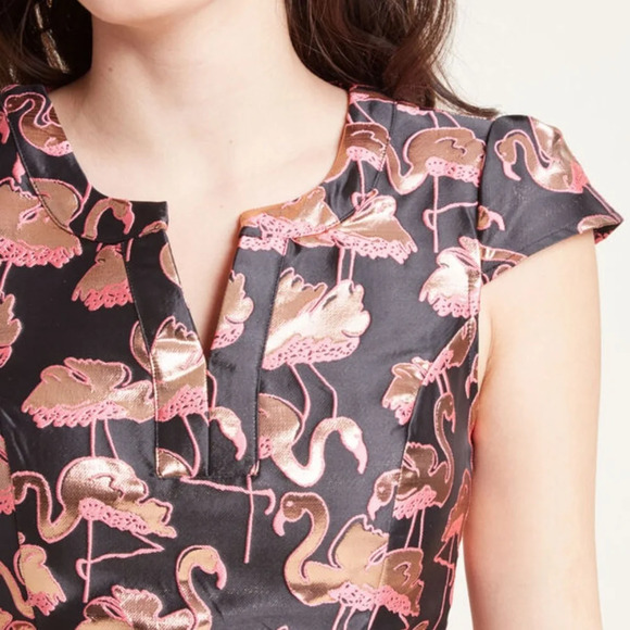 Modcloth "Personal Boldness" in Flamingos - Picture 5 of 7